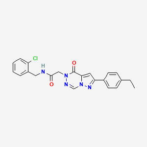 N-(2-chlorobenzyl)-2-[2-(4-ethylphenyl)-4-oxopyrazolo[1,5-d][1,2,4]triazin-5(4H)-yl]acetamide