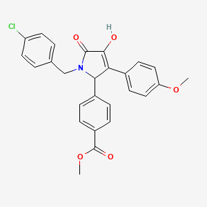 methyl 4-[1-(4-chlorobenzyl)-4-hydroxy-3-(4-methoxyphenyl)-5-oxo-2,5-dihydro-1H-pyrrol-2-yl]benzoate