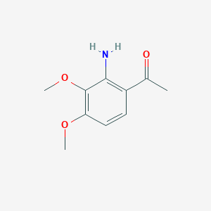 B112682 1-(2-Amino-3,4-dimethoxyphenyl)ethanone CAS No. 49701-79-3