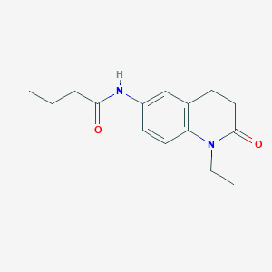 N-(1-ethyl-2-oxo-1,2,3,4-tetrahydroquinolin-6-yl)butanamide