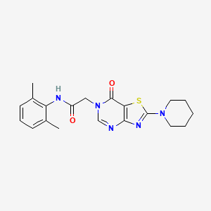 N-(2,6-dimethylphenyl)-2-[7-oxo-2-(piperidin-1-yl)[1,3]thiazolo[4,5-d]pyrimidin-6(7H)-yl]acetamide