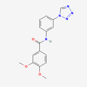 3,4-dimethoxy-N-[3-(1H-tetrazol-1-yl)phenyl]benzamide