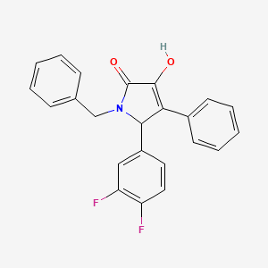 1-benzyl-5-(3,4-difluorophenyl)-3-hydroxy-4-phenyl-1,5-dihydro-2H-pyrrol-2-one