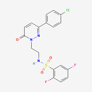 N-(2-(3-(4-chlorophenyl)-6-oxopyridazin-1(6H)-yl)ethyl)-2,5-difluorobenzenesulfonamide