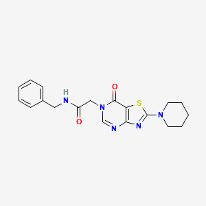 N-benzyl-2-[7-oxo-2-(piperidin-1-yl)[1,3]thiazolo[4,5-d]pyrimidin-6(7H)-yl]acetamide