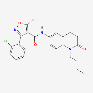 N-(1-butyl-2-oxo-1,2,3,4-tetrahydroquinolin-6-yl)-3-(2-chlorophenyl)-5-methylisoxazole-4-carboxamide