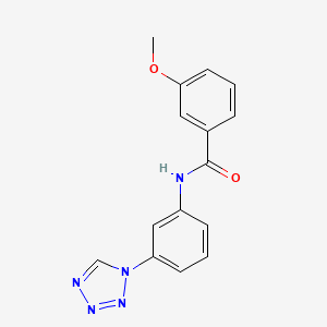 3-methoxy-N-[3-(1H-tetrazol-1-yl)phenyl]benzamide