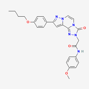 2-[9-(4-butoxyphenyl)-3-oxopyrazolo[1,5-a][1,2,4]triazolo[3,4-c]pyrazin-2(3H)-yl]-N-(4-methoxyphenyl)acetamide