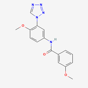 3-methoxy-N-[4-methoxy-3-(1H-tetrazol-1-yl)phenyl]benzamide