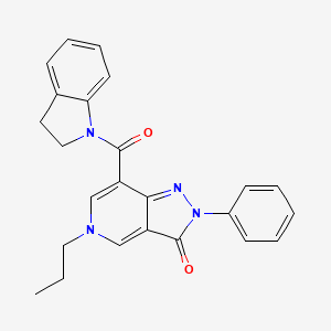 7-(indoline-1-carbonyl)-2-phenyl-5-propyl-2H-pyrazolo[4,3-c]pyridin-3(5H)-one