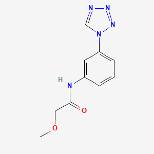 molecular formula C10H11N5O2 B11268679 2-methoxy-N-[3-(1H-tetrazol-1-yl)phenyl]acetamide 