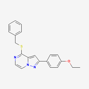 4-(Benzylsulfanyl)-2-(4-ethoxyphenyl)pyrazolo[1,5-a]pyrazine