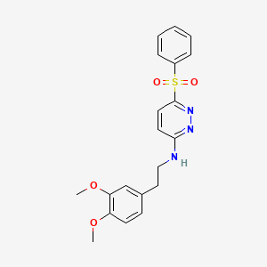 N-(3,4-dimethoxyphenethyl)-6-(phenylsulfonyl)pyridazin-3-amine