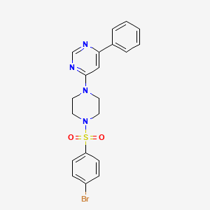 4-[4-(4-Bromobenzenesulfonyl)piperazin-1-YL]-6-phenylpyrimidine