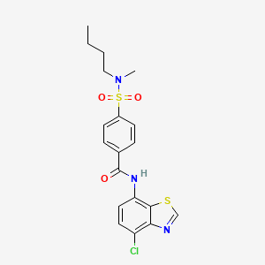 4-(N-butyl-N-methylsulfamoyl)-N-(4-chlorobenzo[d]thiazol-7-yl)benzamide