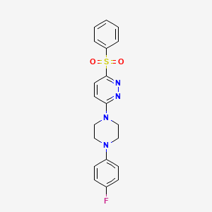 3-(4-(4-Fluorophenyl)piperazin-1-yl)-6-(phenylsulfonyl)pyridazine