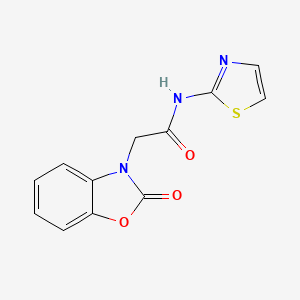 2-(2-oxo-1,3-benzoxazol-3(2H)-yl)-N-(1,3-thiazol-2-yl)acetamide