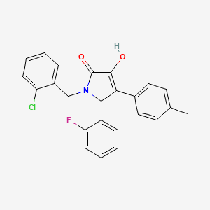 1-(2-chlorobenzyl)-5-(2-fluorophenyl)-3-hydroxy-4-(4-methylphenyl)-1,5-dihydro-2H-pyrrol-2-one