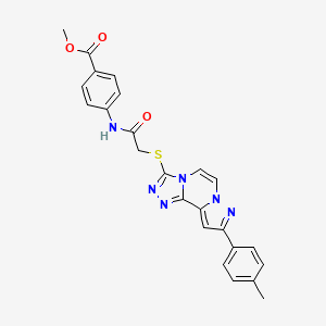 Methyl 4-[({[9-(4-methylphenyl)pyrazolo[1,5-a][1,2,4]triazolo[3,4-c]pyrazin-3-yl]thio}acetyl)amino]benzoate