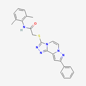 N-(2,6-Dimethylphenyl)-2-[(9-phenylpyrazolo[1,5-A][1,2,4]triazolo[3,4-C]pyrazin-3-YL)sulfanyl]acetamide