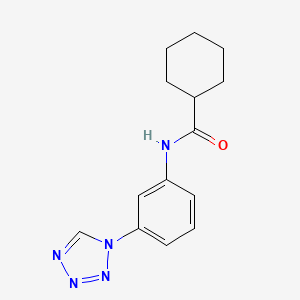 N-[3-(1H-tetrazol-1-yl)phenyl]cyclohexanecarboxamide