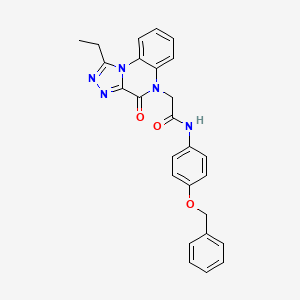 N-(4-(benzyloxy)phenyl)-2-(1-ethyl-4-oxo-[1,2,4]triazolo[4,3-a]quinoxalin-5(4H)-yl)acetamide