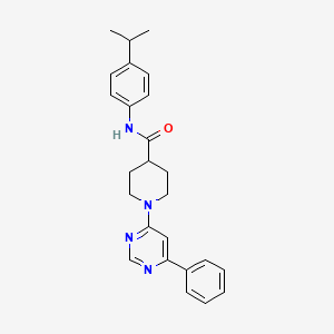 N-(4-isopropylphenyl)-1-(6-phenylpyrimidin-4-yl)piperidine-4-carboxamide