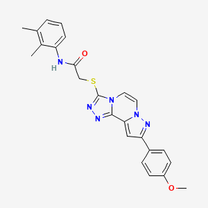 N-(2,3-Dimethylphenyl)-2-{[9-(4-methoxyphenyl)pyrazolo[1,5-A][1,2,4]triazolo[3,4-C]pyrazin-3-YL]sulfanyl}acetamide