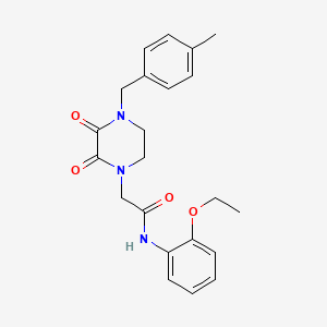 N-(2-Ethoxyphenyl)-2-{4-[(4-methylphenyl)methyl]-2,3-dioxopiperazin-1-YL}acetamide