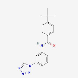 4-tert-butyl-N-[3-(1H-tetrazol-1-yl)phenyl]benzamide