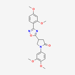 1-(3,4-Dimethoxyphenyl)-4-[3-(2,4-dimethoxyphenyl)-1,2,4-oxadiazol-5-yl]pyrrolidin-2-one