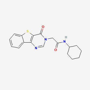 N-cyclohexyl-2-(4-oxo[1]benzothieno[3,2-d]pyrimidin-3(4H)-yl)acetamide