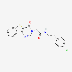 N-[2-(4-chlorophenyl)ethyl]-2-(4-oxo[1]benzothieno[3,2-d]pyrimidin-3(4H)-yl)acetamide