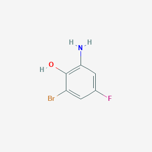 molecular formula C6H5BrFNO B112694 2-Amino-6-bromo-4-fluorophenol CAS No. 502496-32-4