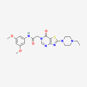 N-(3,5-dimethoxyphenyl)-2-[2-(4-ethylpiperazin-1-yl)-7-oxo[1,3]thiazolo[4,5-d]pyrimidin-6(7H)-yl]acetamide