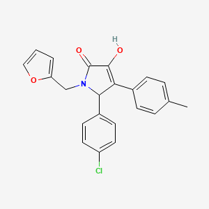 5-(4-chlorophenyl)-1-(furan-2-ylmethyl)-3-hydroxy-4-(4-methylphenyl)-1,5-dihydro-2H-pyrrol-2-one