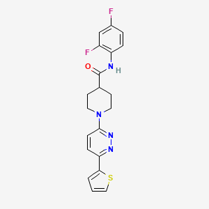 N-(2,4-Difluorophenyl)-1-[6-(thiophen-2-YL)pyridazin-3-YL]piperidine-4-carboxamide