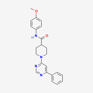 N-(4-methoxyphenyl)-1-(6-phenylpyrimidin-4-yl)piperidine-4-carboxamide