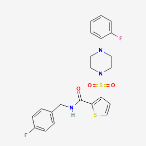 N-(4-fluorobenzyl)-3-{[4-(2-fluorophenyl)piperazin-1-yl]sulfonyl}thiophene-2-carboxamide