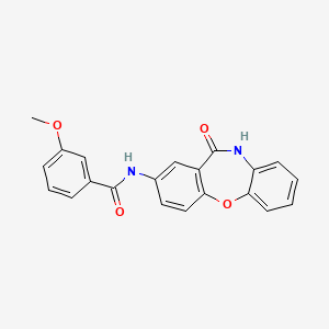 3-methoxy-N-(11-oxo-10,11-dihydrodibenzo[b,f][1,4]oxazepin-2-yl)benzamide