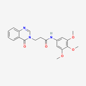 3-(4-oxoquinazolin-3(4H)-yl)-N-(3,4,5-trimethoxyphenyl)propanamide