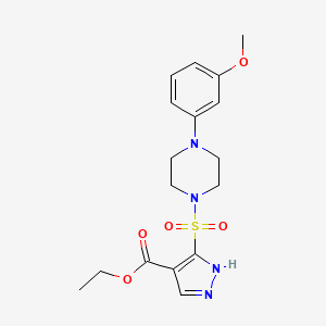 ethyl 5-{[4-(3-methoxyphenyl)piperazin-1-yl]sulfonyl}-1H-pyrazole-4-carboxylate