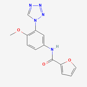 N-[4-methoxy-3-(1H-tetrazol-1-yl)phenyl]furan-2-carboxamide