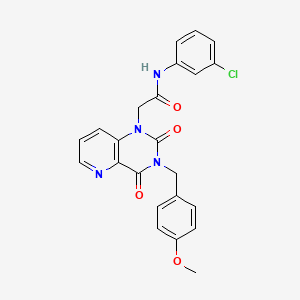 N-(3-chlorophenyl)-2-(3-(4-methoxybenzyl)-2,4-dioxo-3,4-dihydropyrido[3,2-d]pyrimidin-1(2H)-yl)acetamide