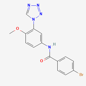 4-bromo-N-[4-methoxy-3-(1H-tetrazol-1-yl)phenyl]benzamide