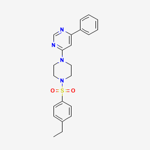 4-[4-(4-Ethylbenzenesulfonyl)piperazin-1-YL]-6-phenylpyrimidine