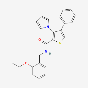 N-(2-ethoxybenzyl)-4-phenyl-3-(1H-pyrrol-1-yl)thiophene-2-carboxamide