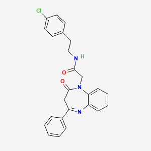 N-[2-(4-chlorophenyl)ethyl]-2-(2-oxo-4-phenyl-2,3-dihydro-1H-1,5-benzodiazepin-1-yl)acetamide