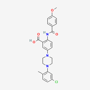 molecular formula C26H26ClN3O4 B11269951 Fubp1-IN-2 