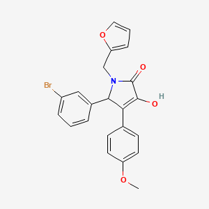 5-(3-bromophenyl)-1-(furan-2-ylmethyl)-3-hydroxy-4-(4-methoxyphenyl)-1,5-dihydro-2H-pyrrol-2-one